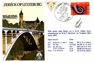 Zereck Op Letzeburg Pilot Signed Cover