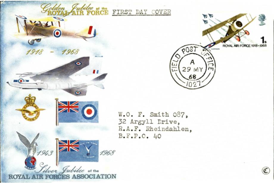 50th Anniversary of the RAF FDC Field Post Office 1027