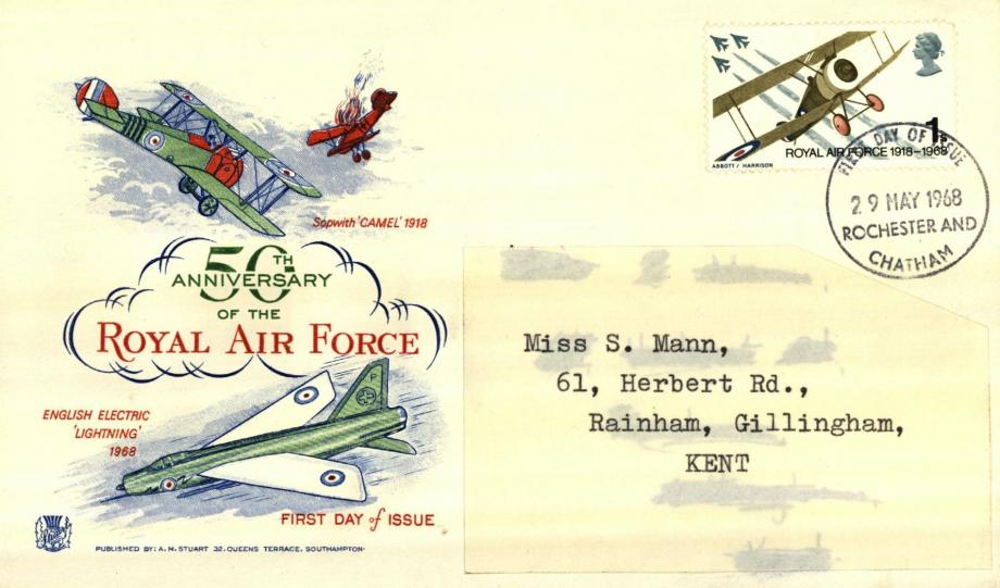 50th Anniversary of the Royal Air Force FDC