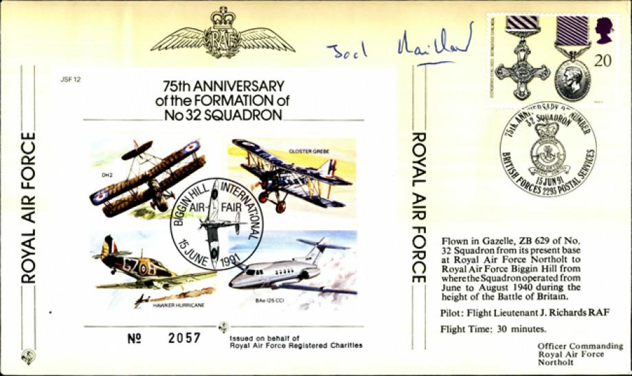 75th Anniversary of 32 Squadron cover Sgd Maitland