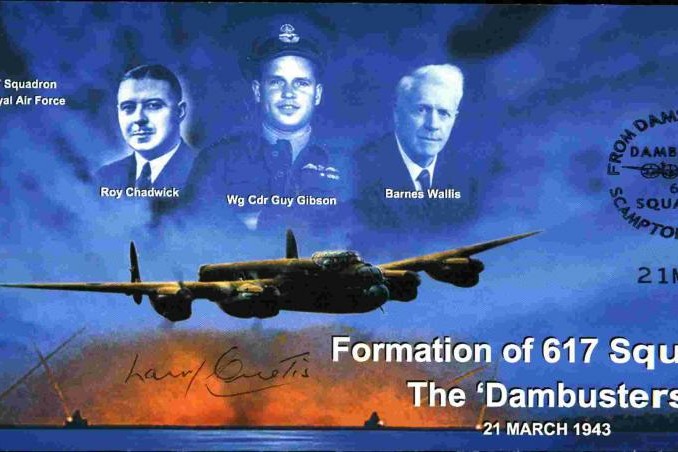 Dambusters 617 Squadron Cover Signed Larry Curtis