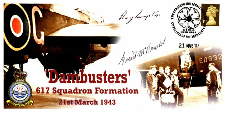 Dambusters 617 Squadron Cover Signed 2 Dambusters