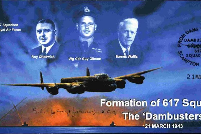 Dambusters 617 Squadron Cover Signed G L Johnson Dams Raid