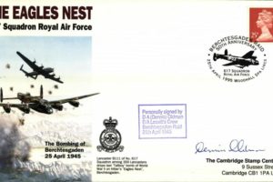 Dambusters 617 Squadron Cover Signed Denis Oldman Eagles Nest