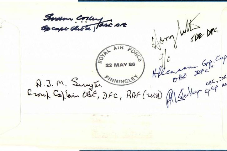 Aircrew Europe Star cover Signed 5