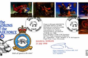 27 Squadron FDC Signed by WC C W Dixon the OC of 27 Squadron