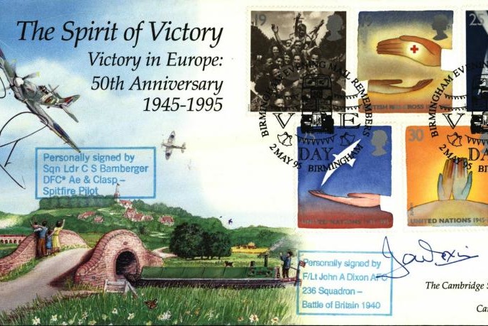 Battle of Britain cover Sgd L C S Bamberger a BoB Pilot and J A Dixon 236 Sq