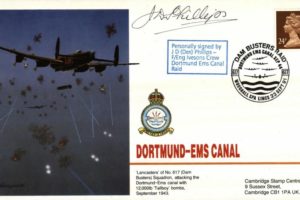 Dambusters 617 Squadron Cover Signed Des Phillips Dortmund-Ems Canal