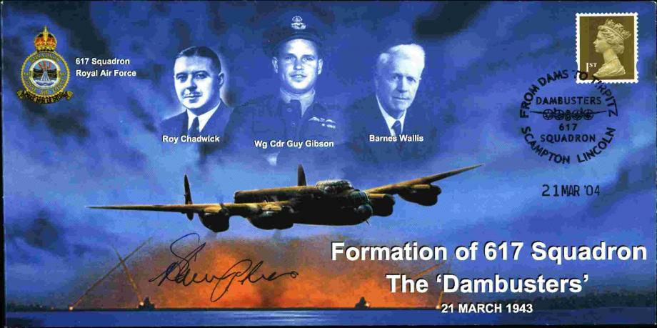 Dambusters 617 Squadron Cover Signed Adj H Humphries