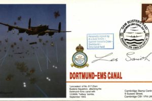 Dambusters 617 Squadron Cover Signed Les Smith Dortmund-Ems Canal