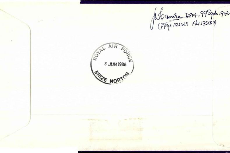 Distinguished Flying Medal cover Signed Farnfield and Holmes