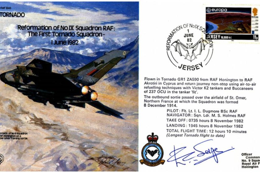 Tornado cover Signed J Melrose and E Selfe Tirpitz attack