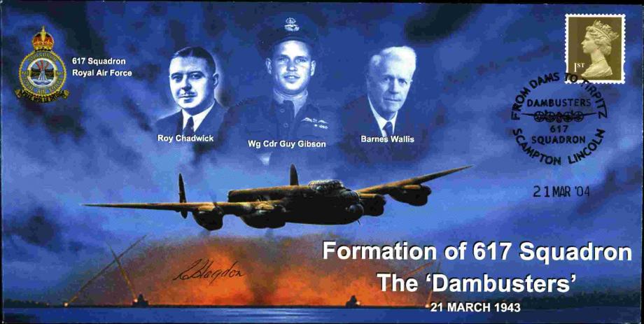 Dambusters 617 Squadron Cover Signed Reg Blagdon