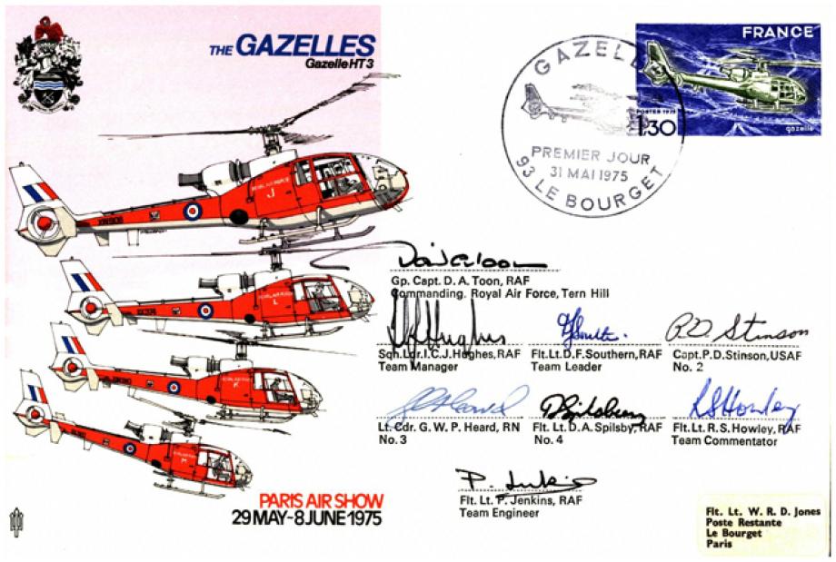 Air Displays The Gazelles cover Sgd pilot CO and Manager