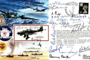 The Skirmishing 22-31 July 1940 Cover Signed 3 VCs And 14 Bob Pilots