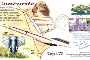 Concorde cover Fairford-Cairo Sgd Miss Jilly Cooper
