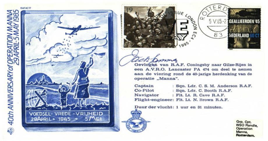 Dambusters 617 Squadron cover Signed A J Lammas