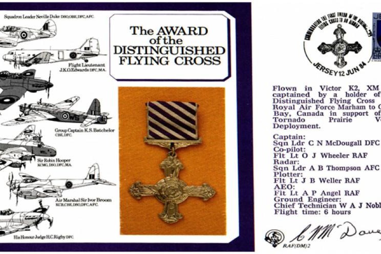 Distinguished Flying Cross cover Signed C N McDougall