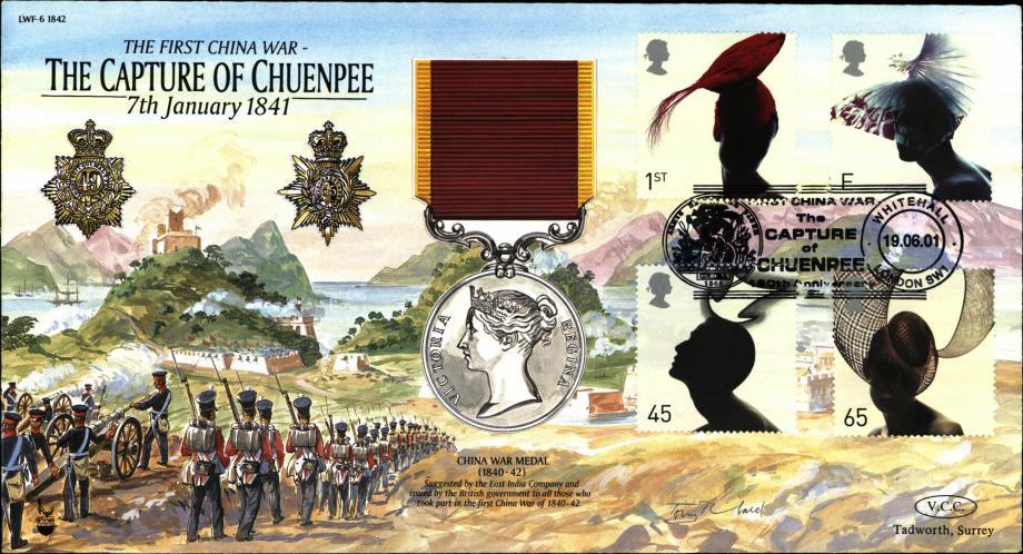 First China War Chuenpee cover 1841 China War Medal