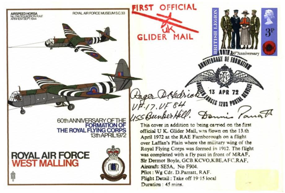 Royal Flying Corps cover Sgd R Hedrick