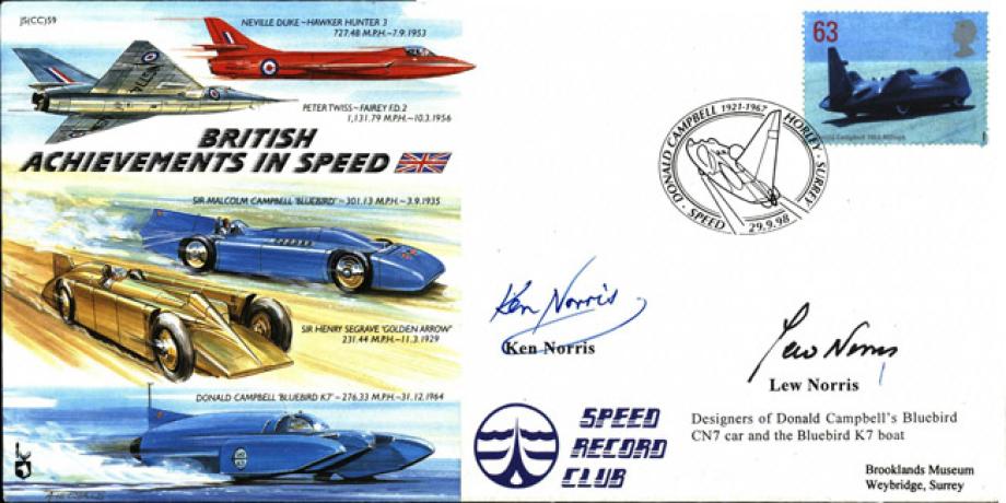 British Achievements in Speed cover Sgd K Norris and L Norris