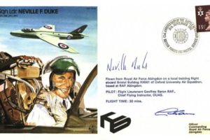 Neville Duke the Test Pilot cover Sgd Neville Duke and pilot