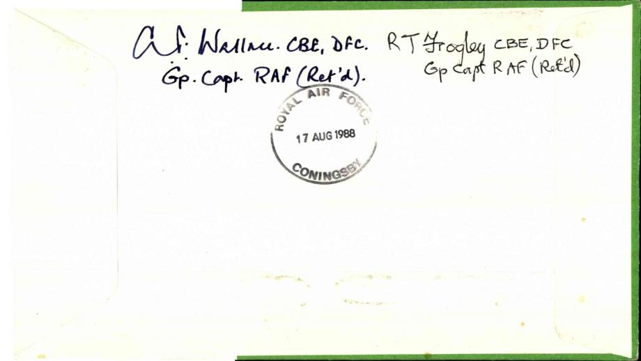 Defence Medal cover Signed  by 3 inc R T Frogley