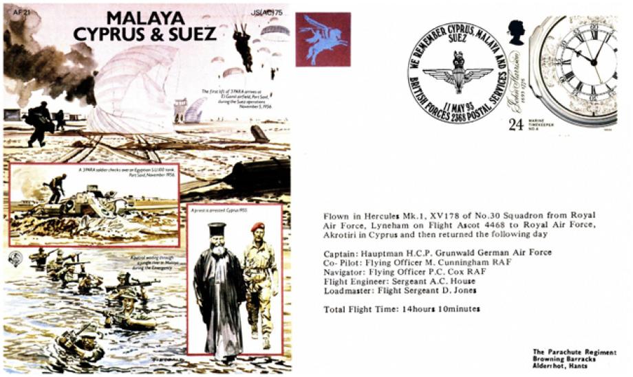 Malaya, Cyprus and Suez cover