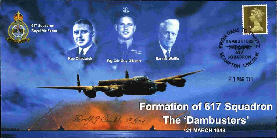 Dambusters 617 Squadron Cover Signed Wilfred Bickley