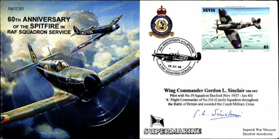 Spitfire 60th Ann of RAF Service cover