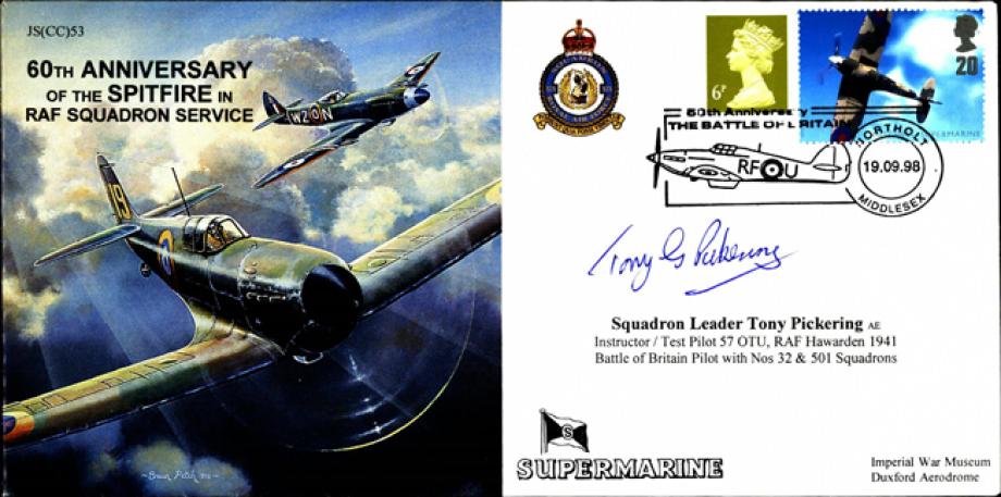Spitfire 60th Ann of RAF Service cover