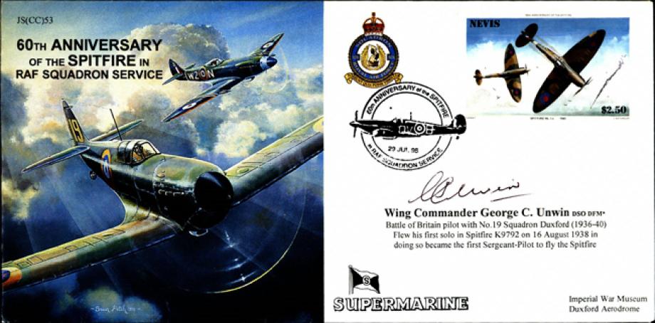 Spitfire 60th Ann of RAF Service cover