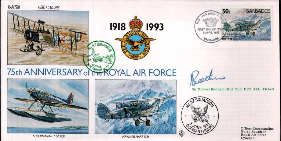 57 Squadron cover Sgd ACM Sir Michael Beetham