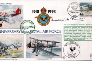 43 Squadron cover Sgd Sir Frederick Rosier