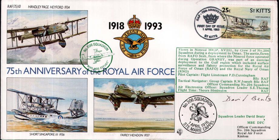 206 Squadron cover Sgd D Beaty