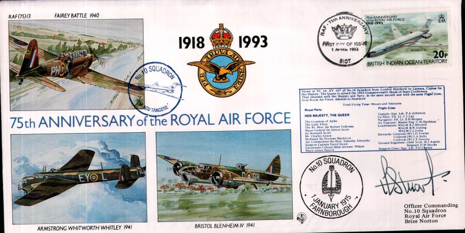10 Squadron cover Sgd A F Stuart