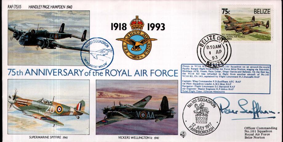 101 Squadron cover Sgd P D Scoffham