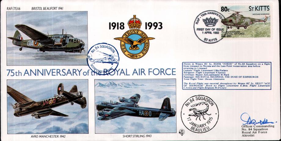 84 Squadron cover Sgd L M Faulkner