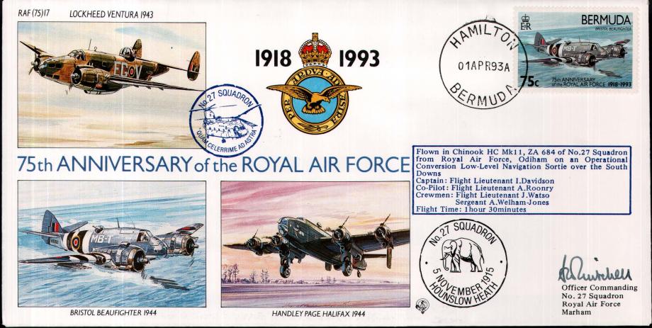 27 Squadron cover Sgd A N Mitchell