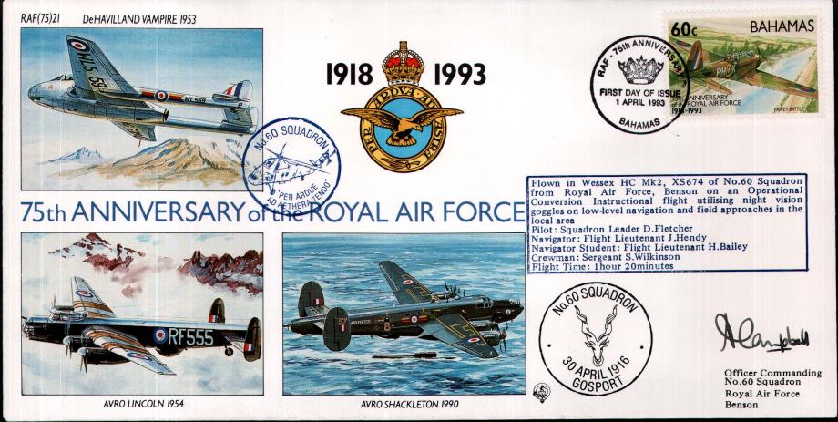 60 Squadron cover Sgd A Campbell