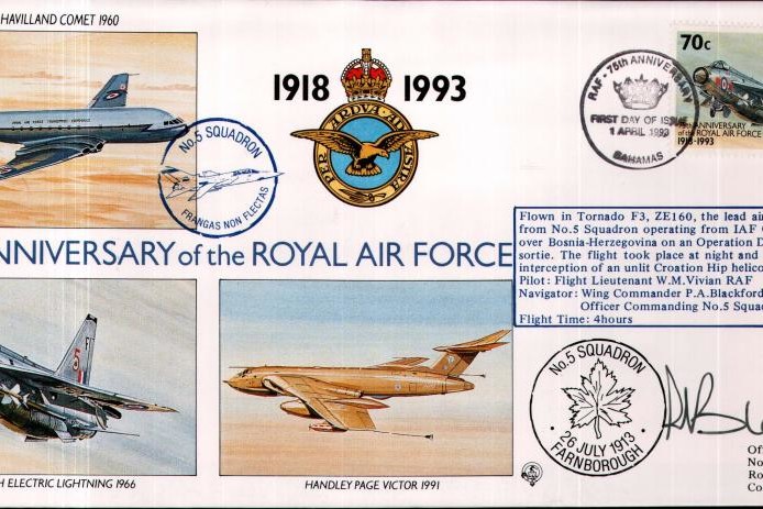 5 Squadron cover Sgd P A Blackford