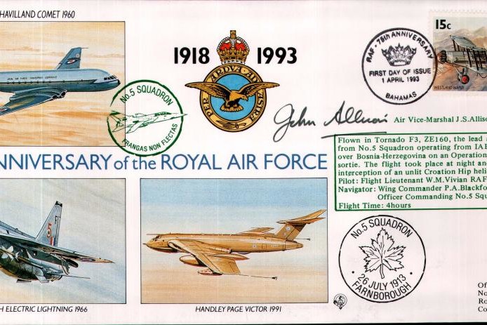 5 Squadron cover Sgd AVM J S Allison