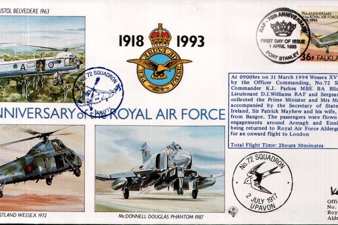 72 Squadron cover Sgd K J Parkes