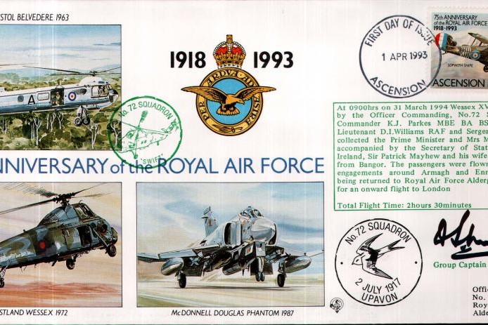 72 Squadron cover Sgd F B Sheen