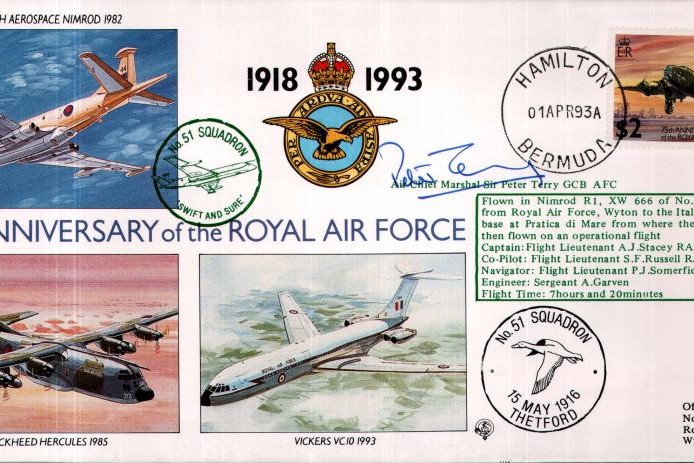 51 Squadron cover Sgd Sir Peter Terry