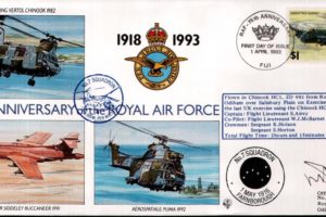 RAF Odiham cover Sgd M C Barter OC 7 Sq