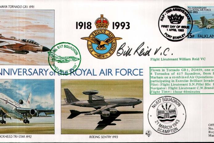 617 Squadron cover Sgd W Reid VC