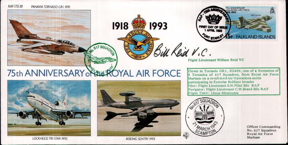 617 Squadron cover Sgd W Reid VC