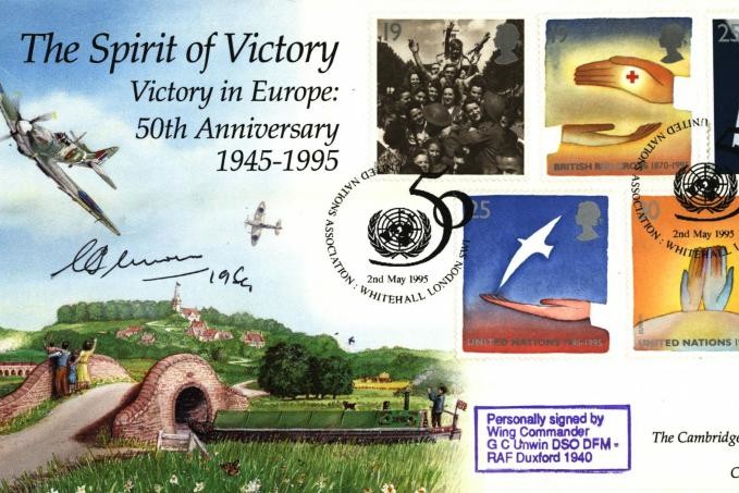 Spirit of Victory cover Sgd Grumpy Unwin a BoB Pilot 19 Sq