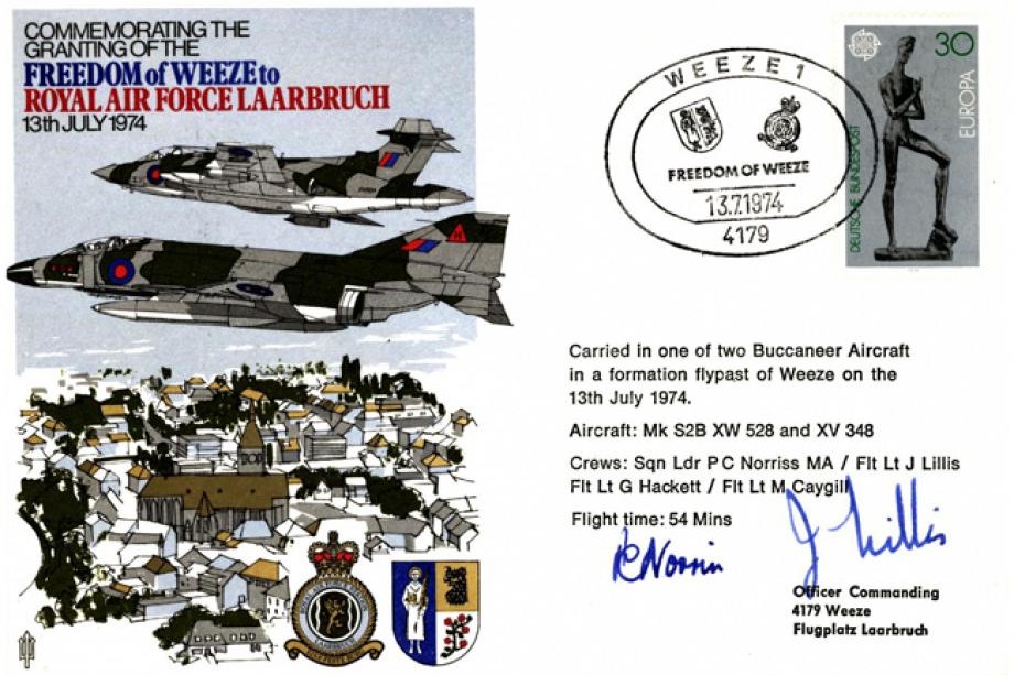 RAF Laarbruch cover Sgd Norriss and Lillis